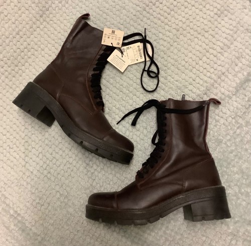 Stivali zara bordeaux - stivali,