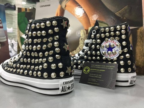 Converse nere alte borchiate - nere,