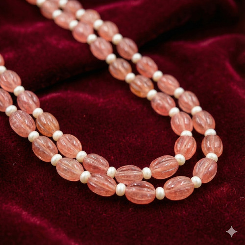 Collana avventurina rossa