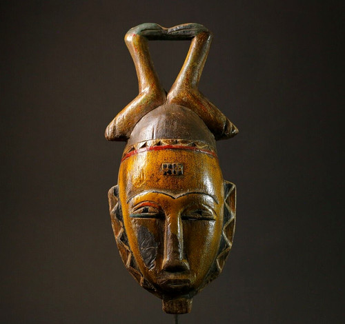 Maschera africana legno - maschera, in