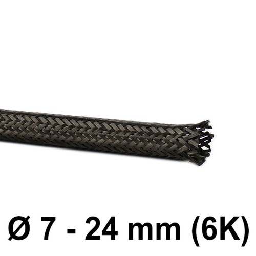 Tubo intrecciato carbonio - intrecciato,