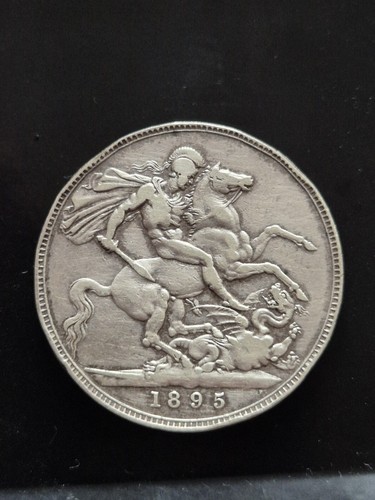 Sterlina 1895 victoria argento - 1895,