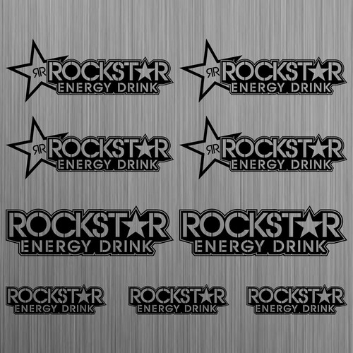 Rockstar energy drink adesivi - rockstar,