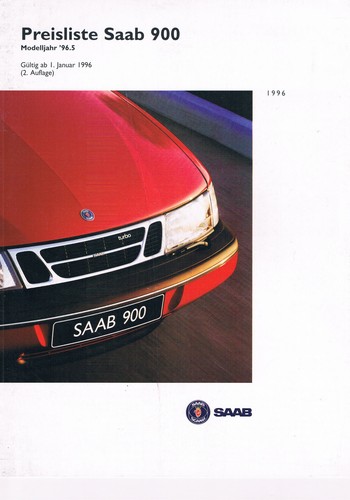 Brochure listino prezzi saab - listino,