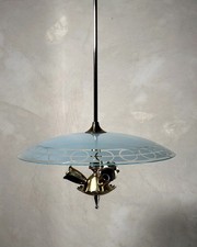 Lampadario anni 40 a tre luci