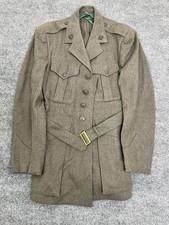 Cappotto di lana verde campo