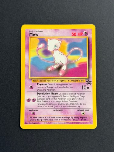 Carte pokemon mew promo 8 - mew,