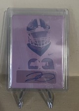 2022 leaf flash football jordan davis printing plate magenta 1/1 Philly Eagles