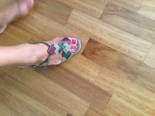 Sandalo vera pelle con motivo di rombi centrali , marca L ‘ autre chose, tg 38