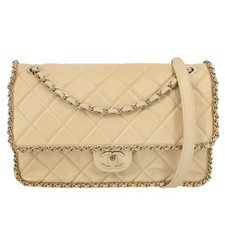 Borsa a tracolla Chanel beige