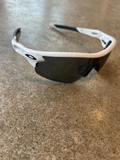Occhiali da sole Oakley RadarLock Path lenti bianche nere ~ leggermente usati buone condizioni