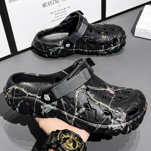 New men camo slip crocs - camo, slip-on