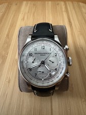 Orologio Baume & Mercier Capeland 65716 44 mm cronografo SS automatico quadrante bianco