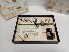 penna con fusto in vetro da