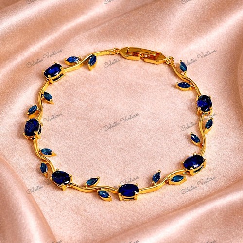 Bracciale tennis ovale - tennis, zaffiro