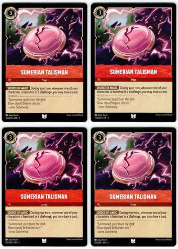 Lorcana sumerian talisman - |, 4x