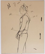 DESSIN collection ELSA SCHIAPARELLI "COSTUME DE MARIN"