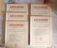 ARCHIMEDE RIVISTA PER INSEGNANTI E CULTORI DELLA MATEMATICA VOL. I e II 1949-50