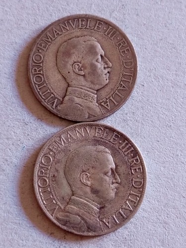 Coppia pezzi 1 lira - di, 2