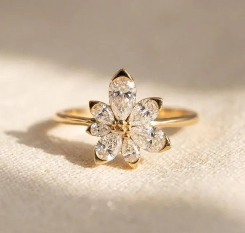 Anello unico fiore simulato - fiore,