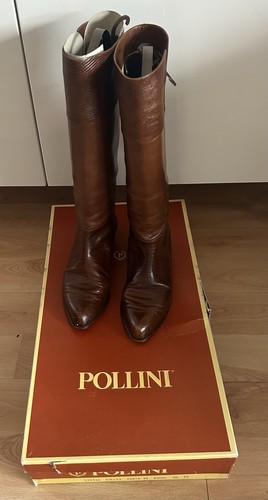 Pollini stivali pelle donna