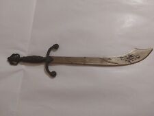 SPADA SCIMITARRA IN METALLO NON AFFILATA RIPRODUZIONE RIDOTTA DECORATIVA