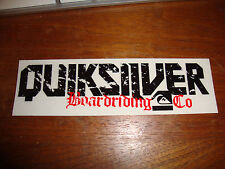 ADESIVO VINILE QUICKSILVER 5" nero decalcomania snowboard surf sci wakeboard surf
