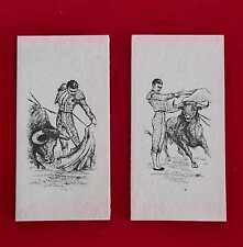 Quadri Torero Dipinti a mano su terracotta /mattone.