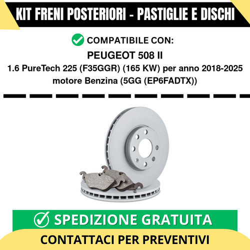 Kit freni posteriori per - kit,