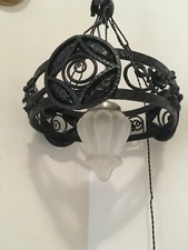 lampadario ferro battuto