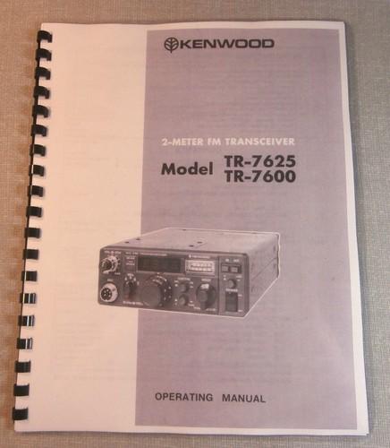 Kenwood 7600 7625 manuale - tr-7600/7625,