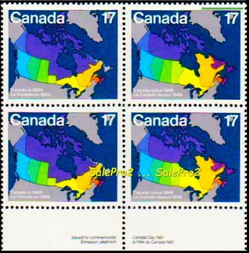 Canada day 1981 mint face - canada,