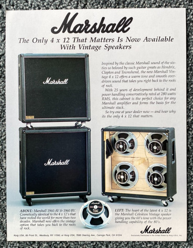 Marshall amps the only - only, 12