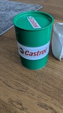 Botte olio Castrol altezza 140 mm garage diorama metallo pezzo pubblicitario 
