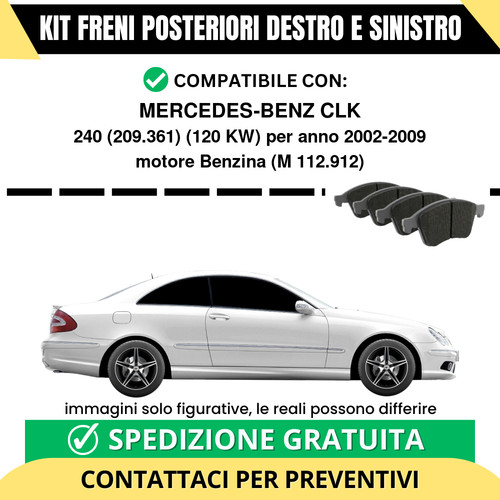 Pastiglie freno posteriori - pastiglie,