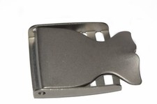 FIBIA PER CINTURA STILE MARINE  BELT BUCKLE ACCIAIO INOX BALENA DESIGN 5 CM