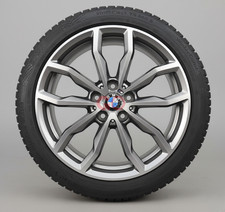 kit completo winter bmw x1 x2 205/45 r18 antracite lucido diamantato lt005870