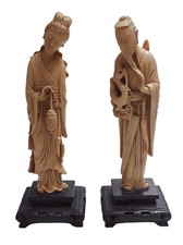 Statue cinesi in resina coppia
