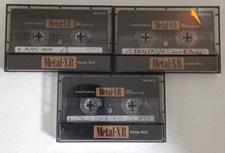 Lotto 3x SONY METAL-XR 50 60 80 METAL TIPO IV 1992 musicassette vergini cassette