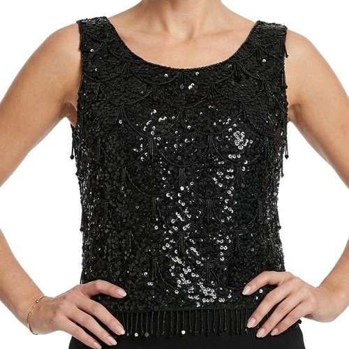 Canotta vintage anni nera - vintage,