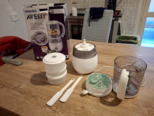 Philips Avent SCF883/01 EasyPappa Plus Cuocipappa e Omogenizzatore Multifunzione