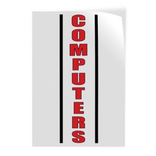 Door Decals Vertical Vinyl