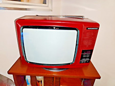 Televisore Vintage Nordmende Spectra Portable Rosso Anni 80 Design Retrò Iconico