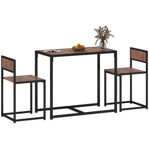 Homcom set tavolo pranzo 3 - tavolo,