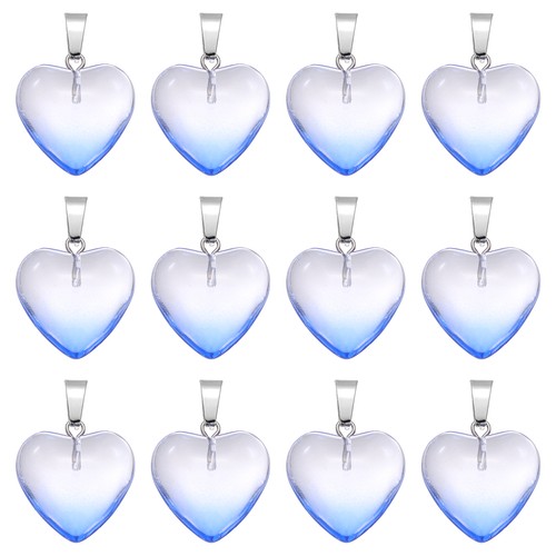 Pezzi charm cuore bianco - 12, cuore,