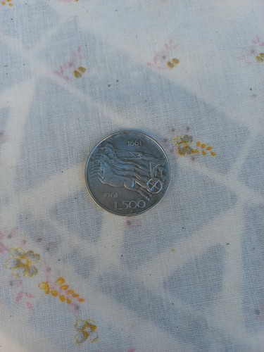 Moneta 500 lire - caravelle, in