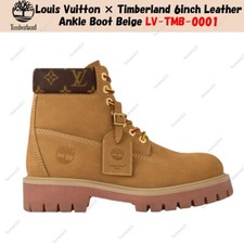 Louis Vuitton × Timberland 6 pollici stivaletto in pelle beige LV-TMB-0001 ta...