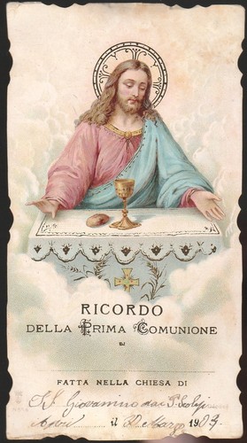 Santino fustellato ricordo - santino,