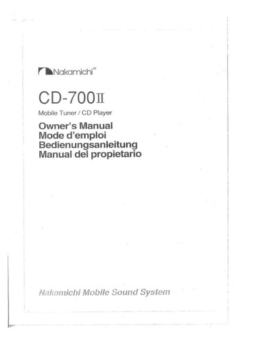 Nakamichi 700ii lettore cd - nakamichi,