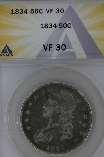 1834 anacs vf 30 - ,